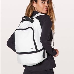 white lululemon backpack